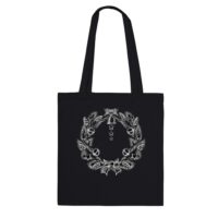 Black Wreath Tote Bag