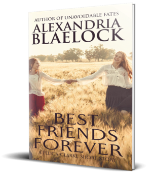 Best Friends Forever cover shows two women running through a corn field